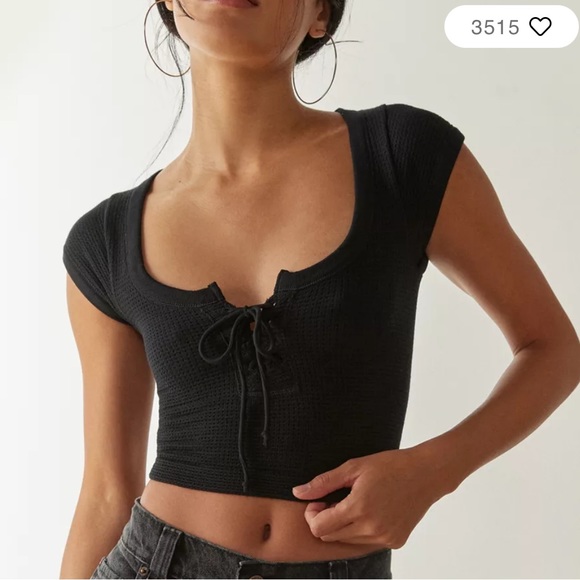 Urban Outfitters Tops - SALE 🖤🩷Urban outfitters out from under🖤 waffle shirt NEW soft